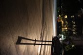 An empty road at night